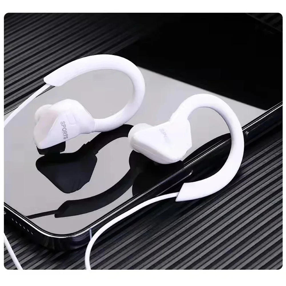 Description Picture 6 of item3.5mm Ear Hanging Sport Earphone 1.25m Ear Hook Wired Headphone for iPhone Samsung MP3 Smartphone In-Ear Headsets with Built-in