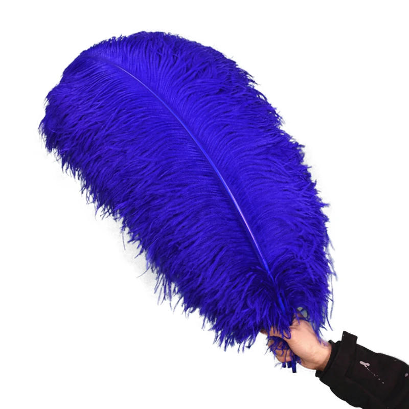 Description Picture 4 of itemRoyal Blue Ostrich Feathers for Decoration 15-70cm long Large Feather Decor Vases Table Centerpieces carnival Party Accessories