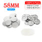 100pcs 58mm metal