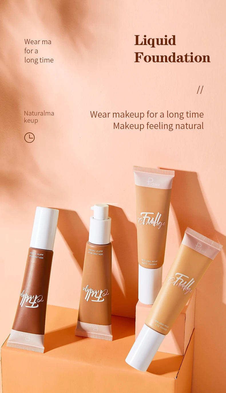 Description Picture 2 of item40ML Professional Foundation Cream Full Concealer Makeup Cosmetics Waterproof Lasting Base Brighten Whitening Cover Dark Circles