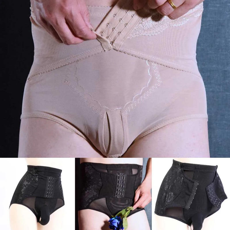 Description Picture 2 of itemMen Body Shaper Control Unisex Panties High Waist Butt Lifter Solid Color Underwear Shapewear Men's Thongs Boxers And Underpants