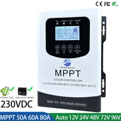 40/60/80A  230VDC 12V 24V 36V 48V 60V 72V 96V MPPT Solar Charge Controller PV Charging Regulator For Lifepo4 Lithium GEL Battery