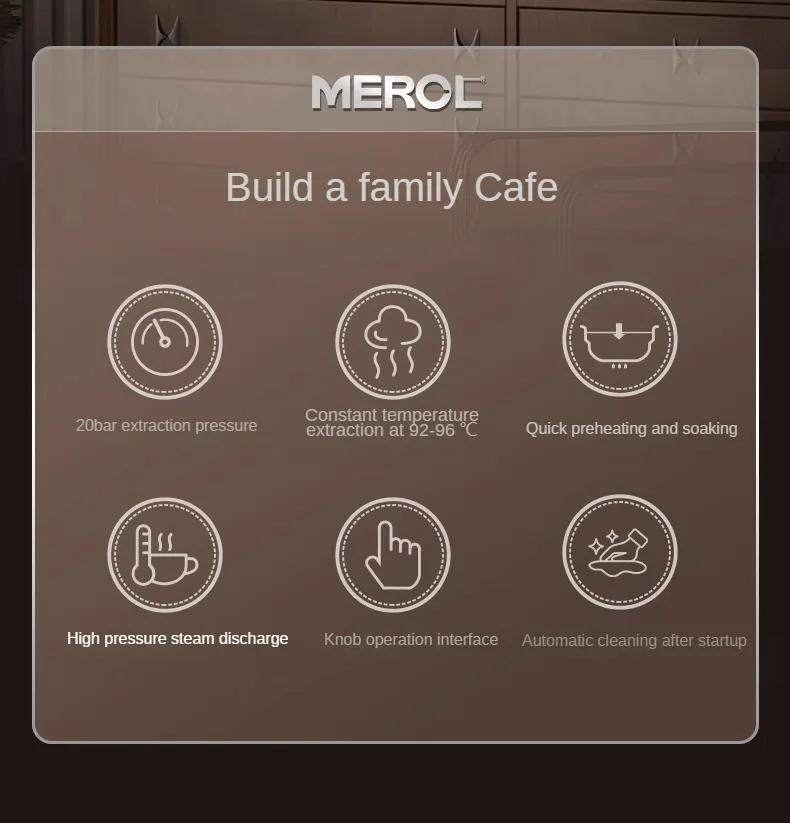 Description Picture 3 of itemAuto Coffee Machine Italian Home Grinding Integrated Office American Commercial Use Smart Coffee Machine Home Appliance