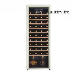 Retro red wine cabinet air-cooled constant temperature embedded living room ultra-thin ice bar refrigerator