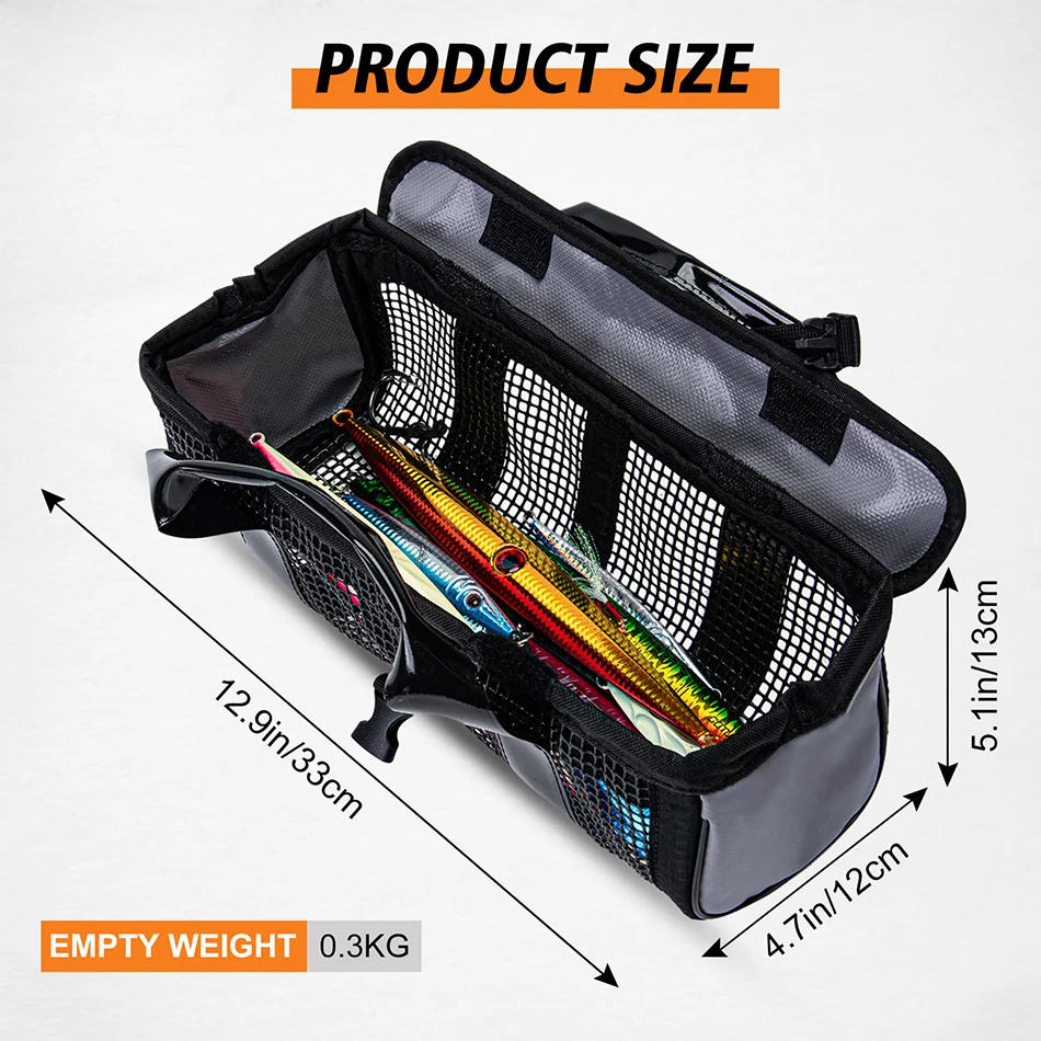 Description Picture 3 of itemGoture Cutout Lead Fishing Lure Bag Portable Lightweight Non-slip fishing Jig Lure carrier  tackle bag For Boat/Beach Fishing