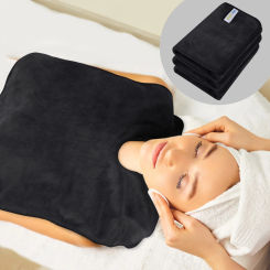 3 Pieces Facial Towels Professional Split Design Soft Esthetician Towels Spa Microfiber Face Cloth for Home Salon Facial Towel