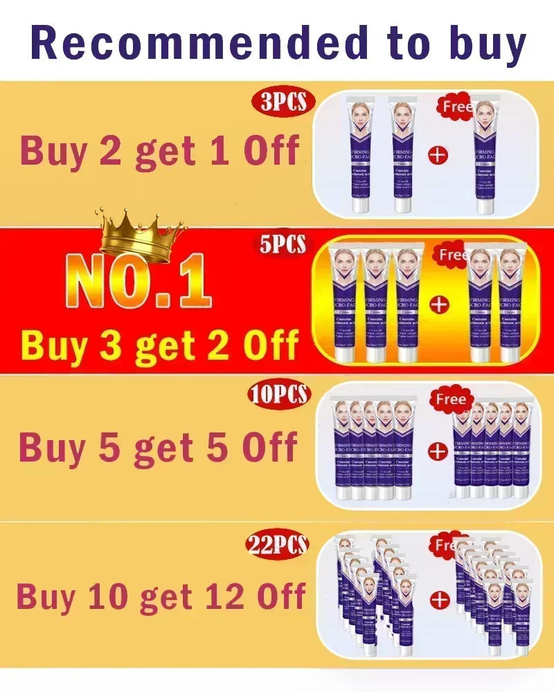 Description Picture 2 of itemEffective V-Shape Face Slimming Lifting Facial Cream Lift Up V Double Chin Cheek Slimming Firming Anti Wrinkle Beauty Skin Care