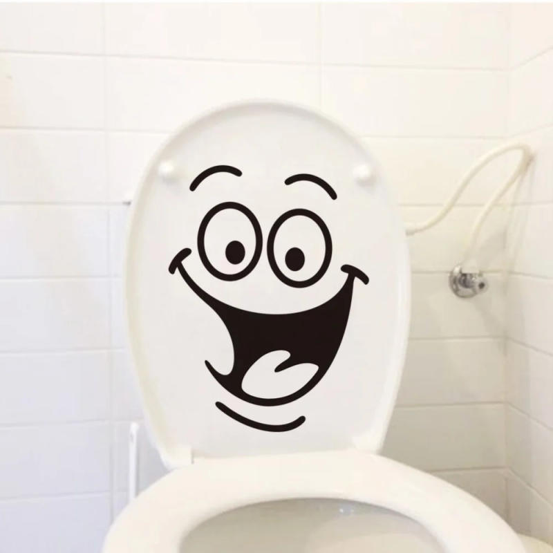 Description Picture 3 of itemFunny 3D Toilet Stickers Personality Antics Removable Toilet Stickers Bathroom Toilet Decoration Self-adhesive Wall Stickers