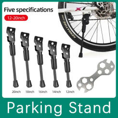 Kids Bicycle Kickstand Parking Stand 12/14/16/18/20 Inch Foot Brace Children Mountain Bike Side Support Foot Riding Accessories