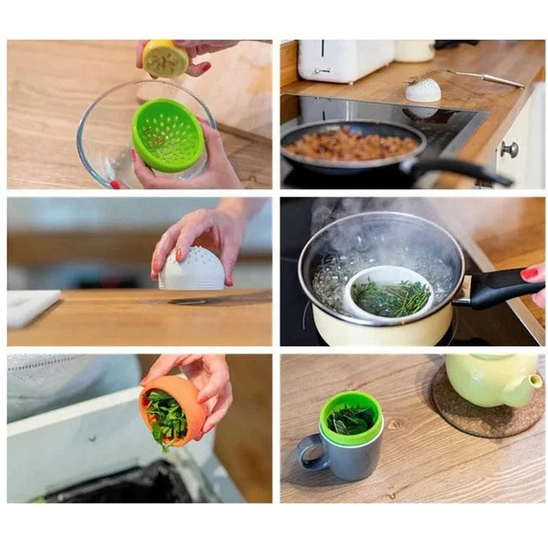 Description Picture 5 of itemSilicone Gel Filter Water Filter Cover Silica Filter Funnel Multi-use Mini Colander Food Mesh Can Drainer Kitchen Accessories