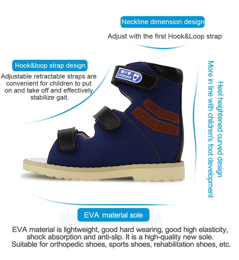 Description Picture 5 of itemChildren Orthopedic Sandals For Kids Summer Leather Boys Corrective Shoes Ortoluckland with Arch Support Size21-35