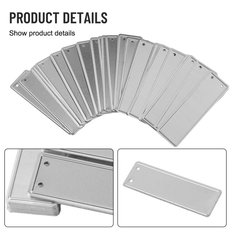 Description Picture 3 of item50pcs Aluminum Plant Labels Double Sided Metal Labels Tree ID Tag Waterproof Iron Wire Nursery Garden Labels Bonsai Sign Tag