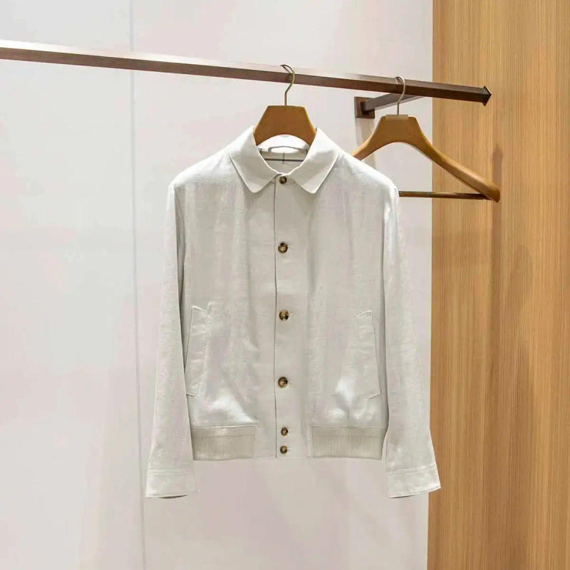 Description Picture 2 of item2024 SIJITONGDA 2024 Men's full zippered cardigan sweater jacket traditional straight fit full zippered open body SizeM-3xL