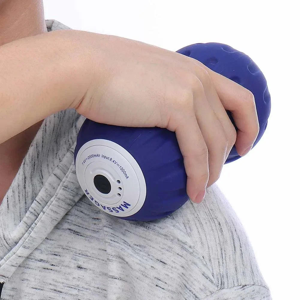 Description Picture 3 of itemNew Electric Massage Ball Vibration Yoga Peanut Ball Fitness Training Solid Fascia Ball Foot Massage Muscle Relaxer Accessories