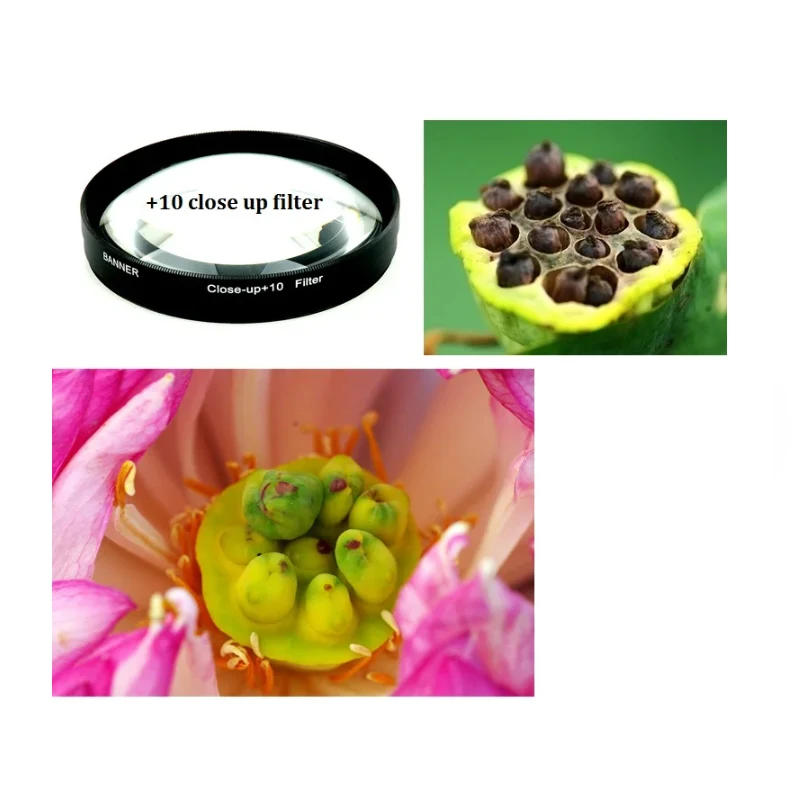 Description Picture 5 of itemLightdow Lens Filter Macro Close Up +10 49mm 52mm 55mm 58mm 62mm 67mm 72mm 77mm 82mm for Canon Nikon Sony Camera Lens Filter