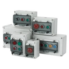 Outdoor Waterproof Button Box Control Switch Box with Window Emergency Stop Start Stop Junction Box With Transparent Window