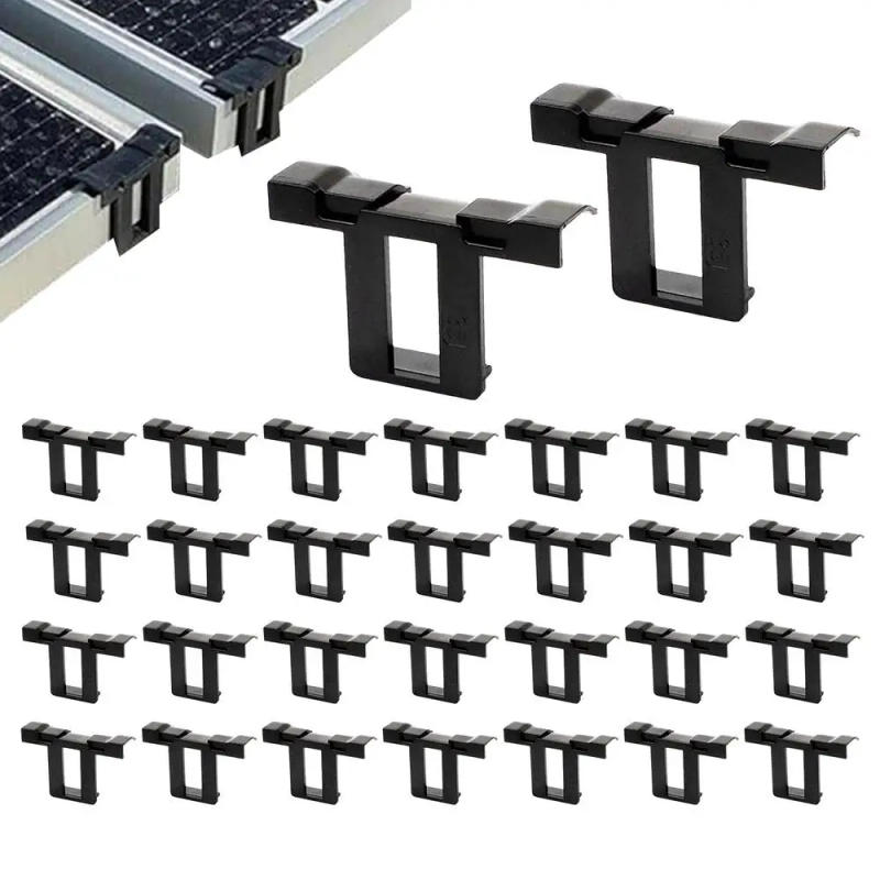 Description Picture 2 of itemSolar Panel Water Drainage Clips 30x Water Guide Buckle Panel Frame Cleaning Clips Photovoltaic Panel Water Guide Auto Remove