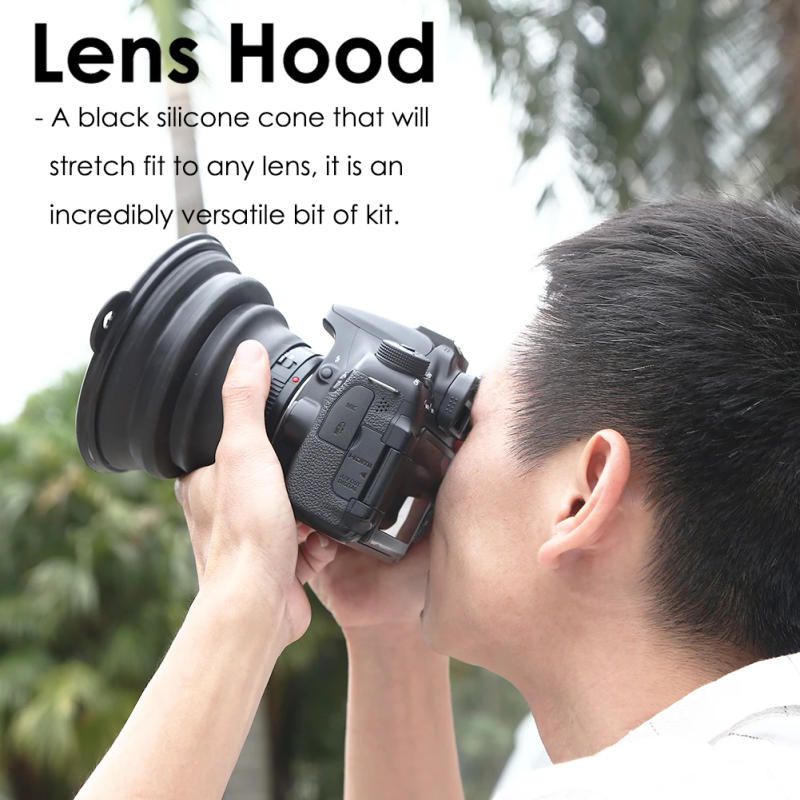 Description Picture 6 of itemUniversal Camera Lens Hood Silicone Anti-Reflective Lens Cover Hood for Nikon Canon Sony Cameras Reflection-free Hood 1-5pcs