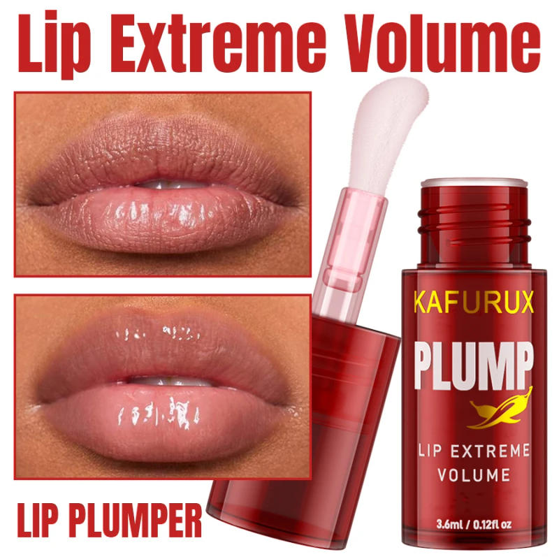 Description Picture 5 of item1PC Chili Pepper Lip Plumper Oil Long Lasting Moisturizing Lip Gloss Serum Instant Volumising  Essence Oil Lip Makeup for Women