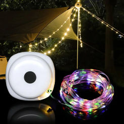 Rollable LED Garland Camping Light With Retractable LED String LightsColorful Festive Atmosphere Party Tent Lighting Current