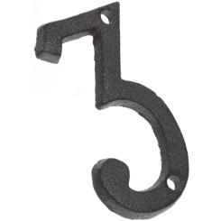 Cast Iron Numerals Mailbox Post Numbers Metal Address for House Door outside Flag Replacement Sign Home