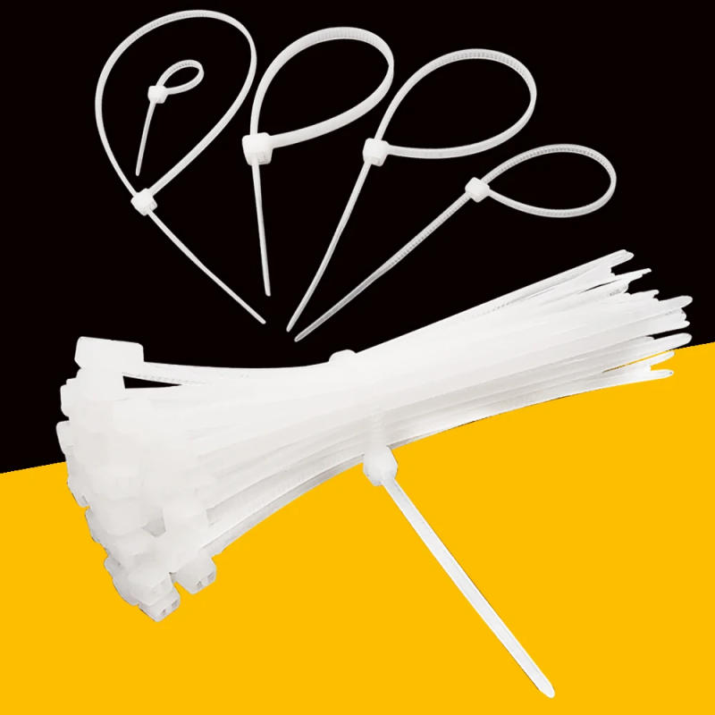 Description Picture 6 of item100Pcs Self-locking Plastic Nylon Tie Black 4X300 Cable Tie Fastening Ring 3x80 3x100 3x120 3x150 3X200 Cable Tie Zip