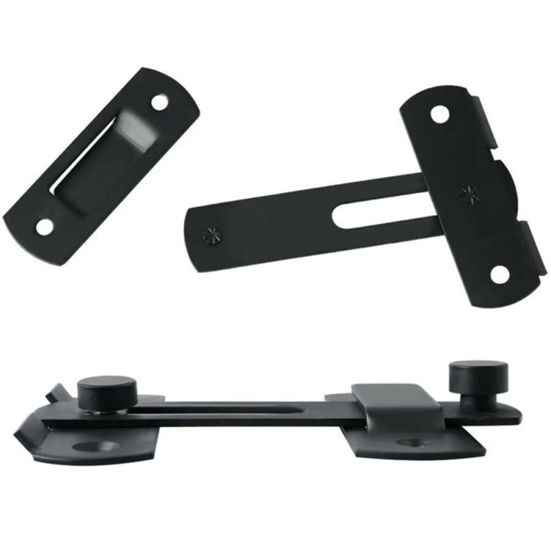 Description Picture 6 of item3-Layers Gate Latch Bolt Door Flip Latch Installation Latch Lock Matte Black Safety Screws Stainless Steel High Quality