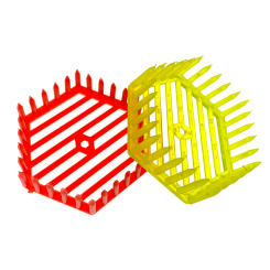 Queen Cage Bees Push In Confine The Queen On the Comb Isolation Catcher Plastic Apis Mellifera Beekeeping Tools Supplies 4PCS