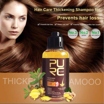 1/2PCS PURCGinger Hair Growth Shampoo Scalp Anti Hair Loss Oil Control Clean Clogging Follicles Thicken Hair Care