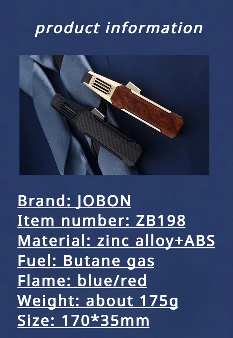 Description Picture 3 of itemNew style kitchen outdoor barbecue metal windproof cigar large jet flame lighter turbine torch gas lighter men's gift