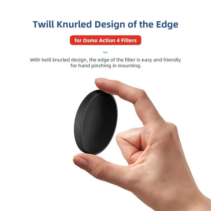 Description Picture 3 of item4Pack ND8 ND16 ND32 ND64 Lens Filter Set for DJI Osmo Action 4 HD Optical Glass UV CPL Waterproof Lens Filter Camera Accessory