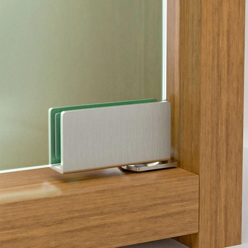 Description Picture 4 of item2PCS Non-perforated Glass Hinge Zinc Alloy Glass Door Hinge Glass Hinge Wine Cabinet Hinge Glass Door Hinge