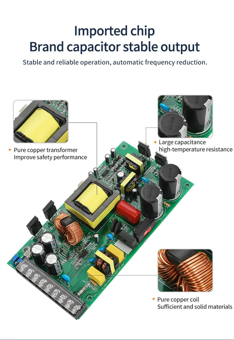 Description Picture 3 of itemMZMW 600W Switching Power Supply 12V 24V 36V 48v 60V 72V 80V 110V 220V Adjustable with Digital Display Transformer Industry SMPS