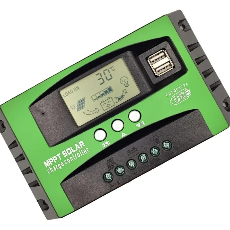 Description Picture 4 of item30/40/50/60/80/100A Solar Panel Controller 12V/24V Battery Charge Regulator Dual USB Photovoltaic Cell Panel Charger Regulator