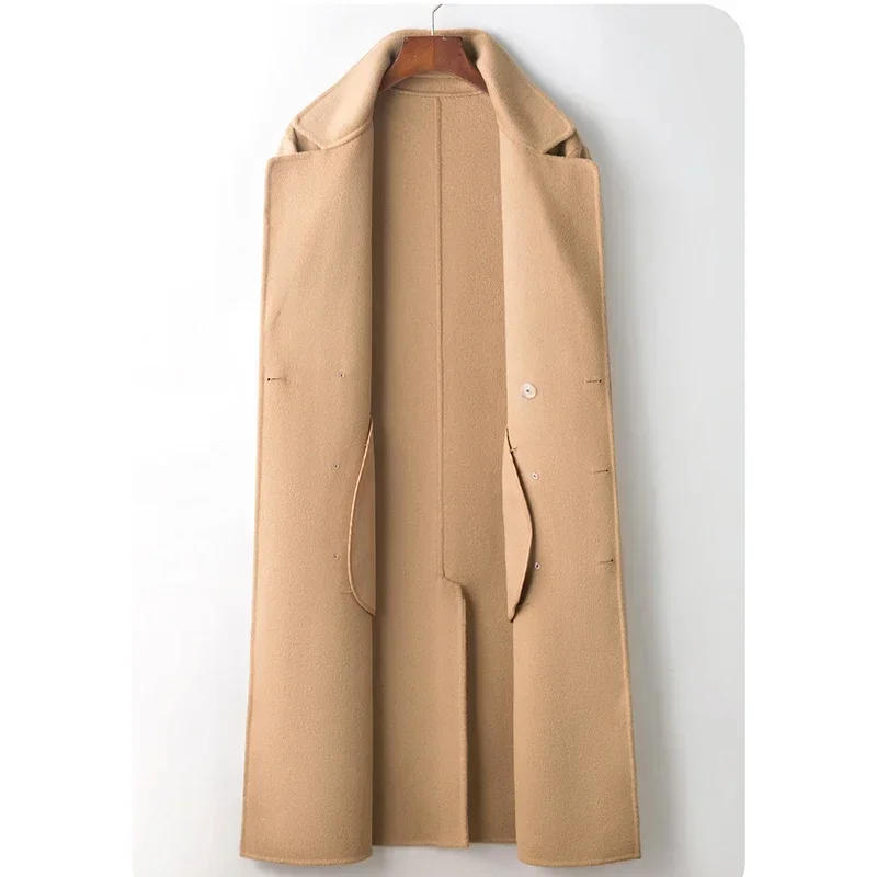 Description Picture 3 of itemAutumn and Winter Coat Men's New Double Breasted British Medium Length Style