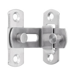 90 Degree Door Lock Stainless Steel Sliding Lock Multifunction Home Clasp Push Pull Lock for Door Cabinet Furniture