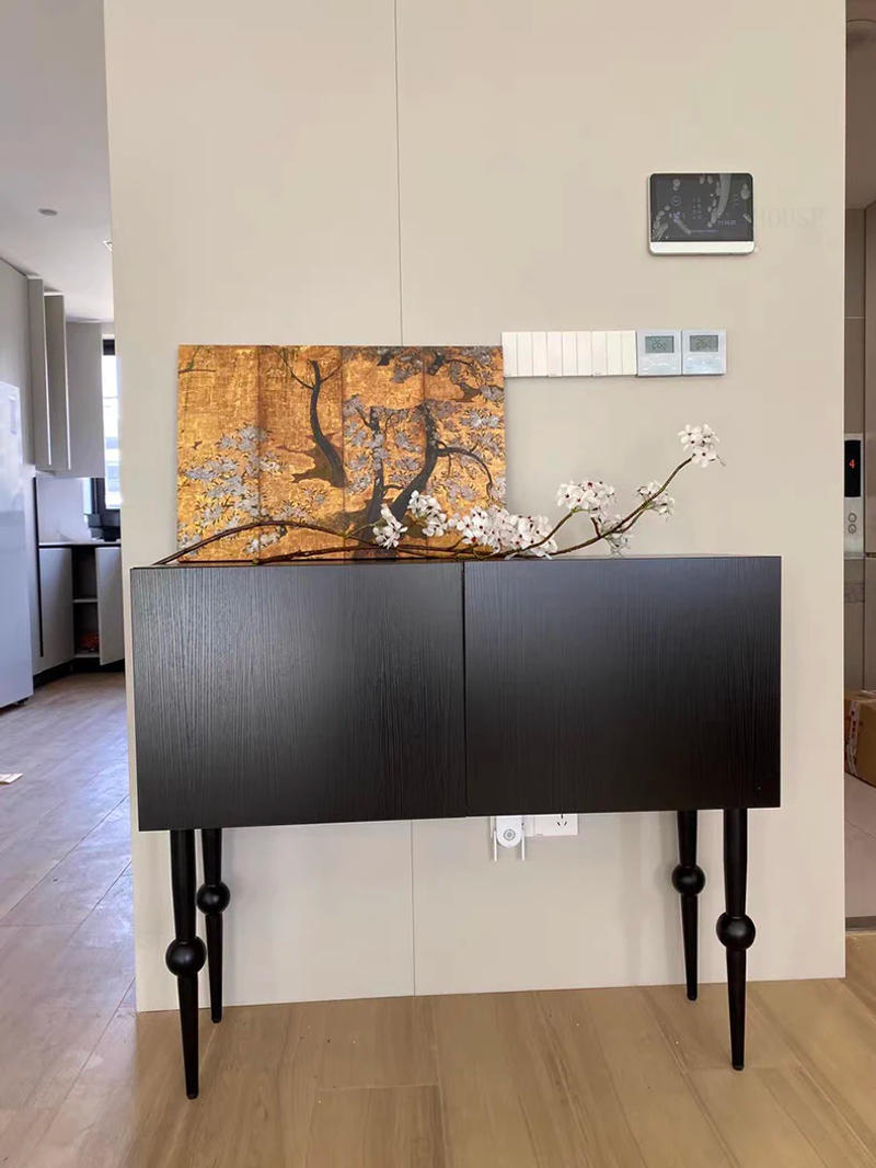 Description Picture 3 of itemNordic Simple Console Tables for Coffee Shops Double-door High-legged Tables Fashion Wooden Board Design Console Table for Hotel