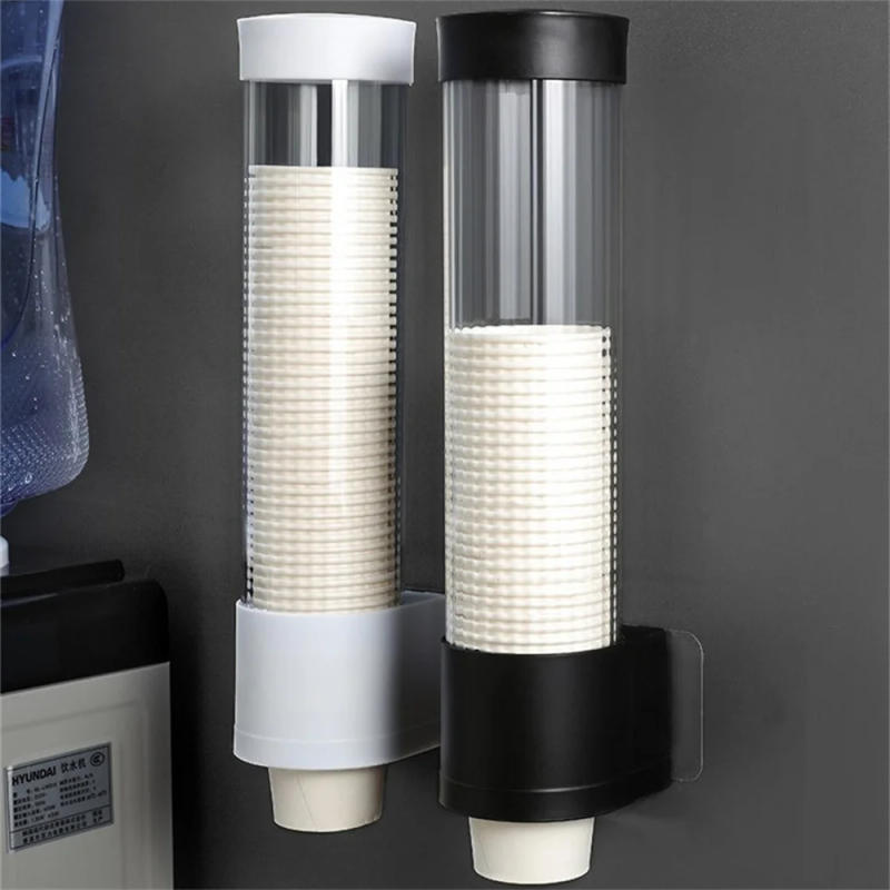 Description Picture 4 of itemDisposable Paper Cups Dispenser Wall-mounted Plastic Water Dispenser Cup Holder Cup Container Paper Cup Frame Home Organizer