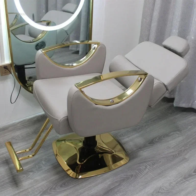 Description Picture 3 of itemModern Barber Shop Professional Hairdressing Chair For Comfortable Backrest Armchair Salon Furniture Lifting Barber Chair