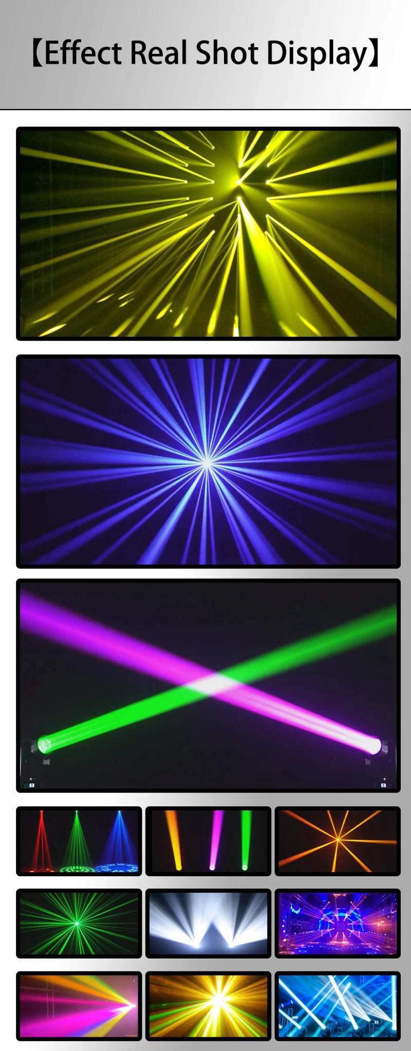 Description Picture 5 of item14R 295W Beam White Case Moving Head Light With Aperture Zoom Gobo DMX Stage Lighting Projector DJ Party Concert Double Prismi