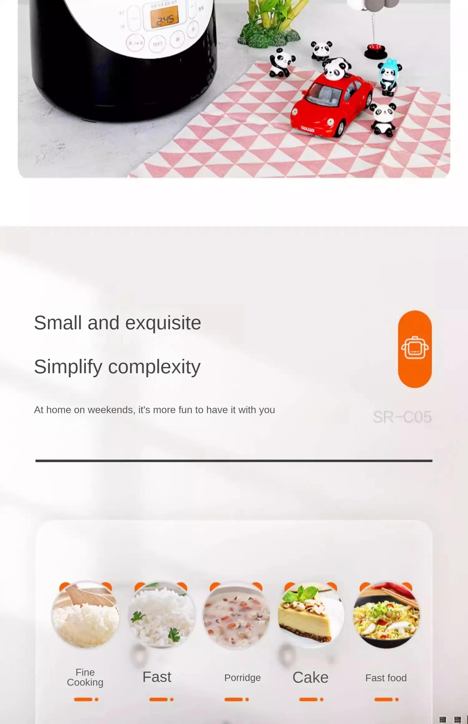 Description Picture 5 of itemHousehold Mini Rice Cooker 1.5L Intelligent Reservation Multi-functional Small Rice Cooker Home-appliance Kitchen Acceesories