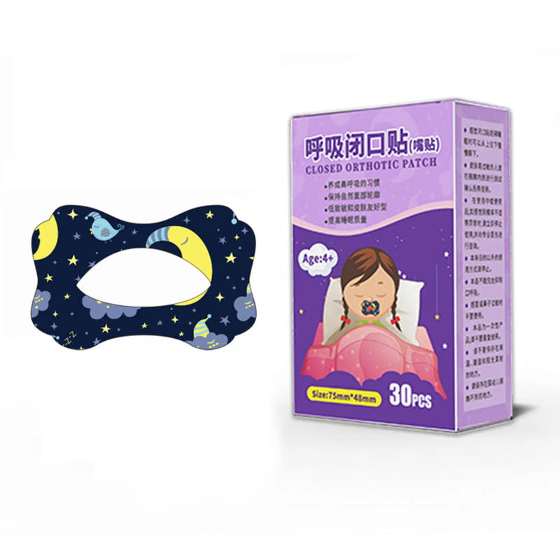 Description Picture 2 of item30Pcs/Box Anti-Snoring Stickers For Children Adult Night Sleep Lip Nose Breathing Improving Patch Mouth Correction Sticker Tape