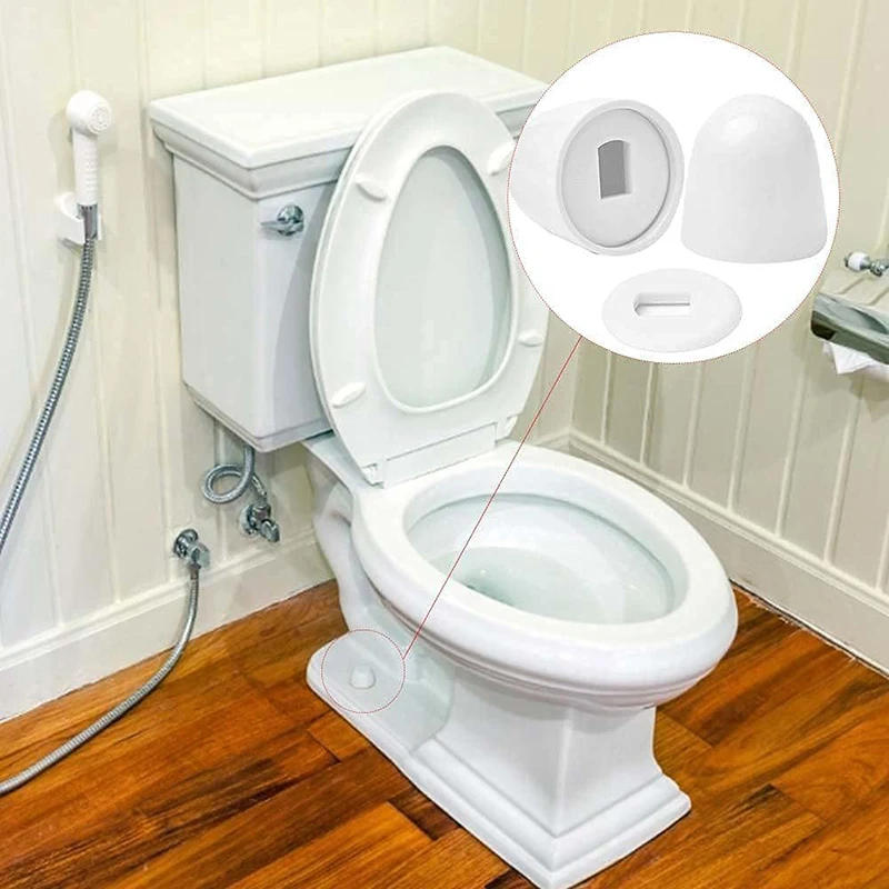 Description Picture 2 of item2 Pair Of Plastic Stinkpot Bolt Cover Toilet Anchor Screw Cap For Home Toilet Accessories Bathroom Fixture