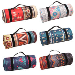 Portable Folding Picnic Mat Outdoor Camping Mat Nation Style Printed Thicken Moisture-proof Pad Beach Blanket Baby Tourist Mat