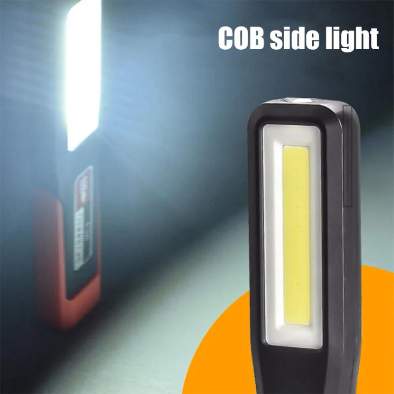 Description Picture 3 of itemPortable LED COB Flashlight Torch USB Rechargeable Magnetic Lantern Camping Hanging Hook Lamp High-Low Modes Lighting Work Light
