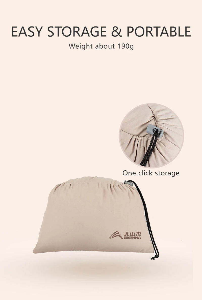 Description Picture 3 of itemBISINNA Lightweight Outdoor Camping Pillow Ultralight Hiking Sleeping Pillow Outdoor Compressible Portable Travel Pillow