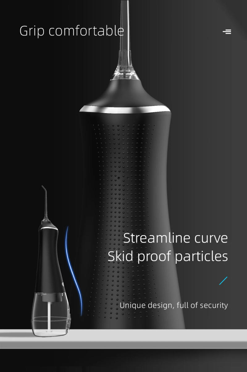 Description Picture 4 of itemDental Oral Irrigator Water Flosser Thread Teeth Pick Mouth Washing Machine 5 Nozzels 3 Modes USB Rechargeable 300ml Tank Dental