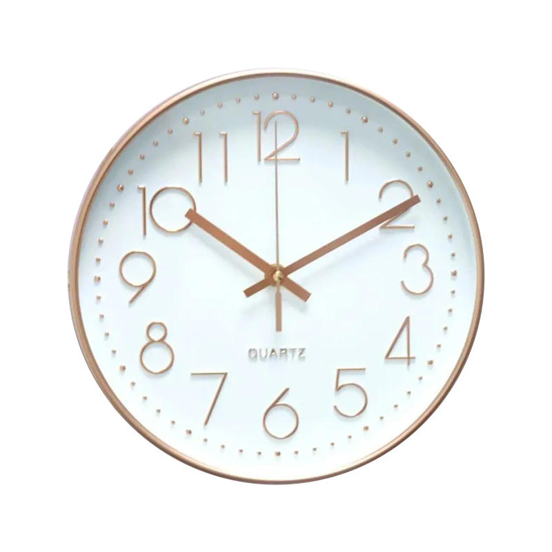 Description Picture 3 of itemCreative Silent European Wall Clock Round Modern Simple No Ticking Silent Suitable For Office Bedroom Living Room Wall Clock