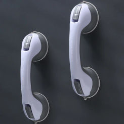 Shower Handle Grab Bar with Strong Suction Cup for Bathtubs and Showers Shower Safety Hand Rail No Drill Bathroom Balance Bar