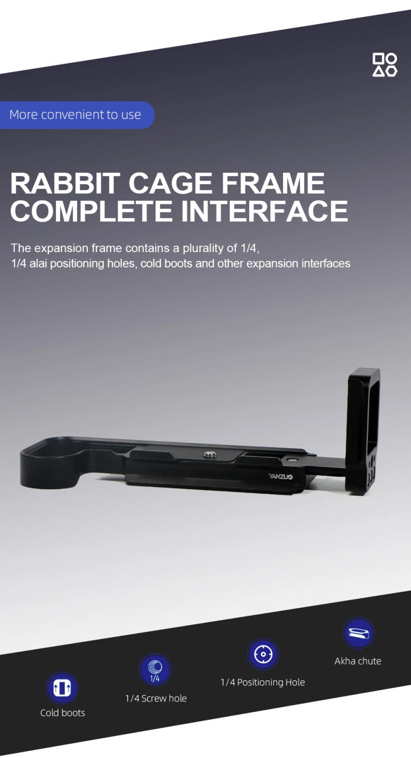 Description Picture 5 of itemYANZUO Aluminum Alloy Base Photographic Equipment Accessories For X2d Camera Cages Quick Release L Plate Bracket